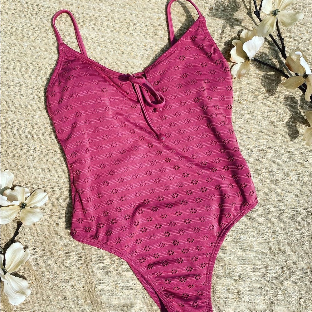 Xhilaration one piece lace swim suit